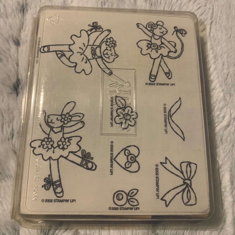 Stampin up! Beautiful Ballerinas set of 8 rubber stamps, unmounted, NIB